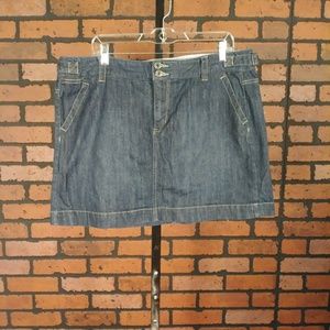 Dark blue jean skirt